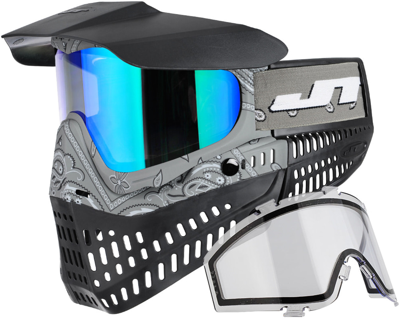 JT ProFlex Paintball Mask - Bandana Gray