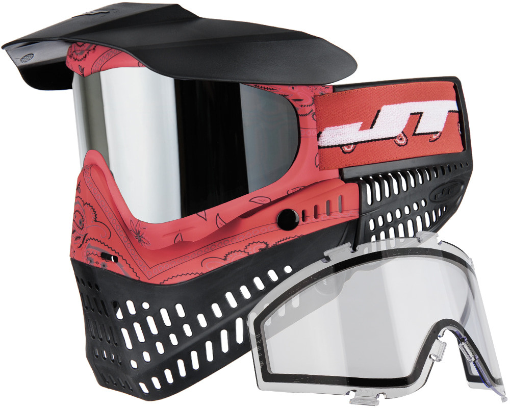 JT ProFlex Paintball Mask - Bandana Red