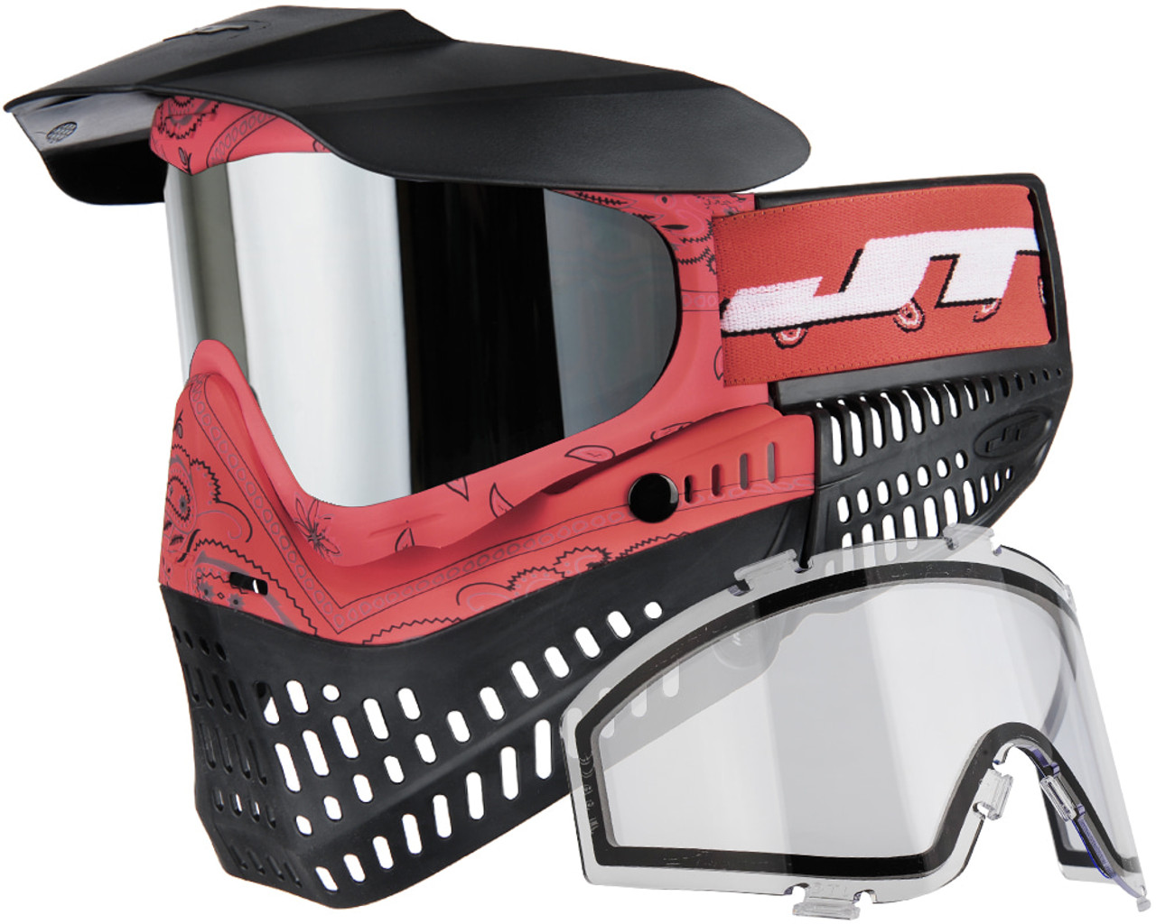 JT ProFlex Paintball Mask - Bandana Red
