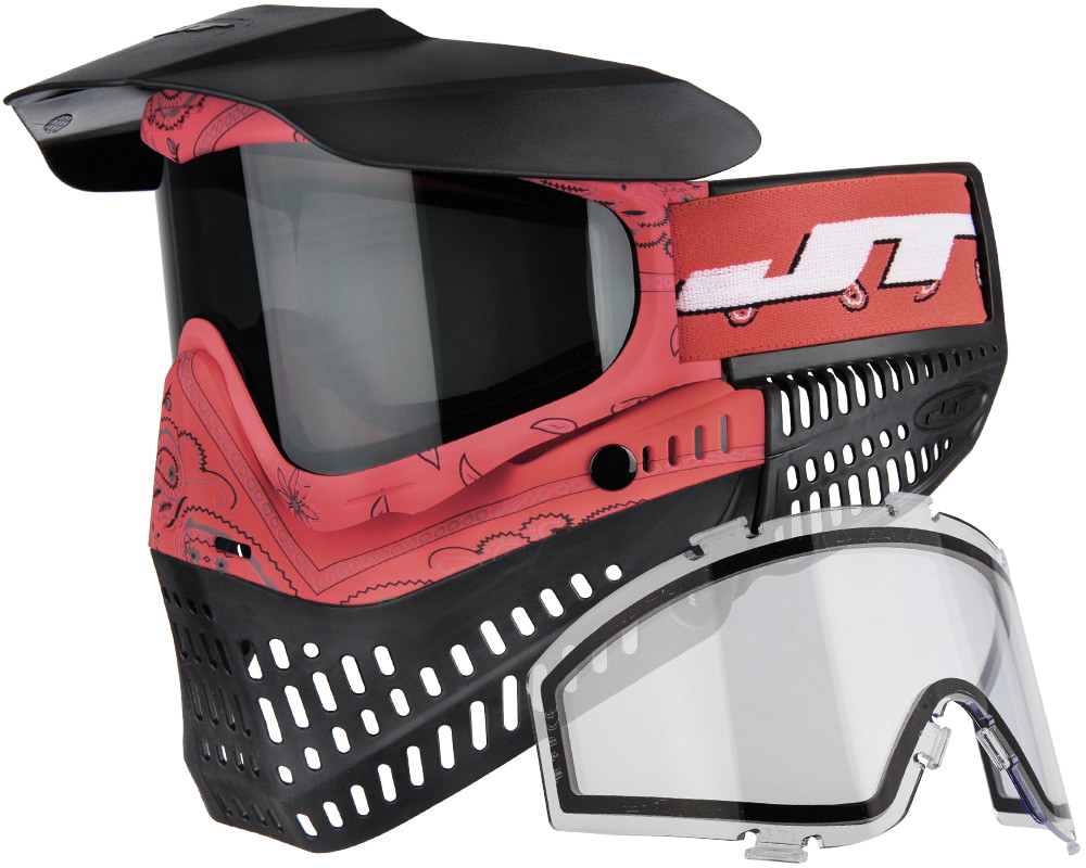 JT ProFlex Paintball Mask - Bandana Red