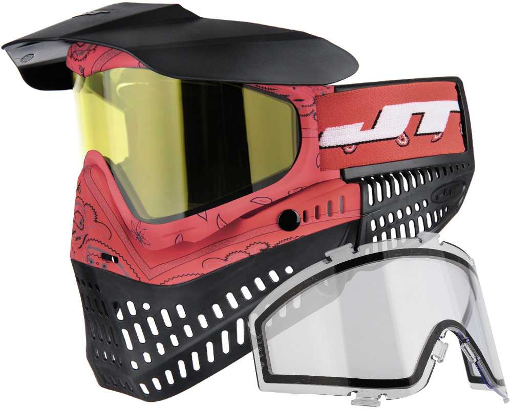 JT ProFlex Paintball Mask - Bandana Red