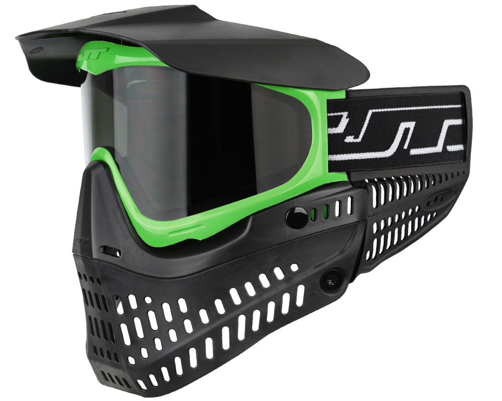 Masque Paintball JT Ancien – Noir / Vert Clair – Modèle Proflex / Spectra – Occasion