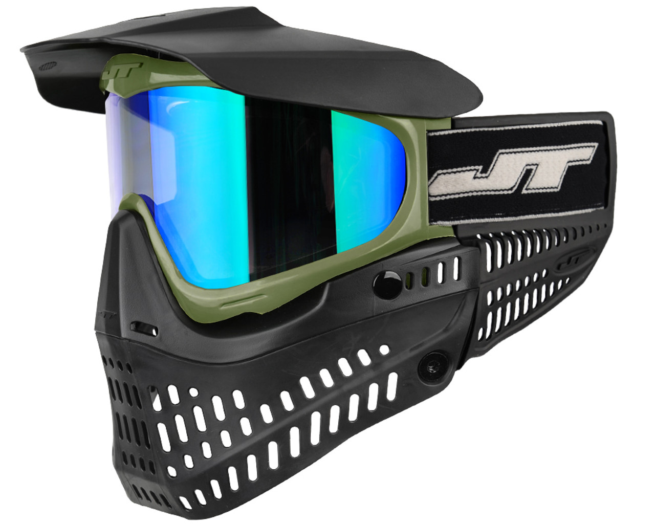 JT ProFlex Paintball Mask - Black/Olive
