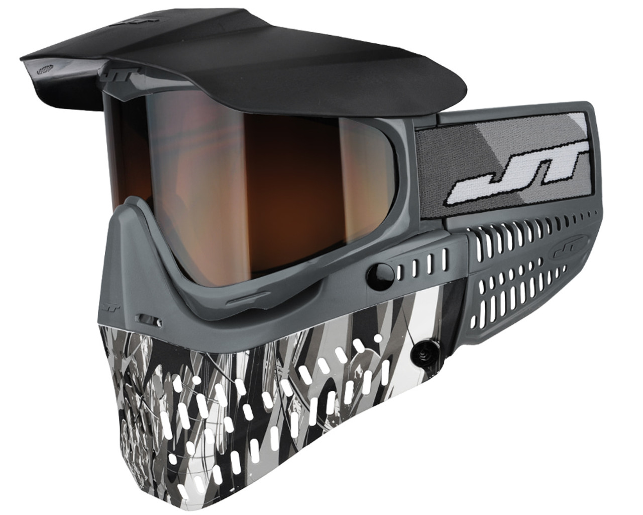 JT ProFlex Paintball Mask - Blaster Dark Steel