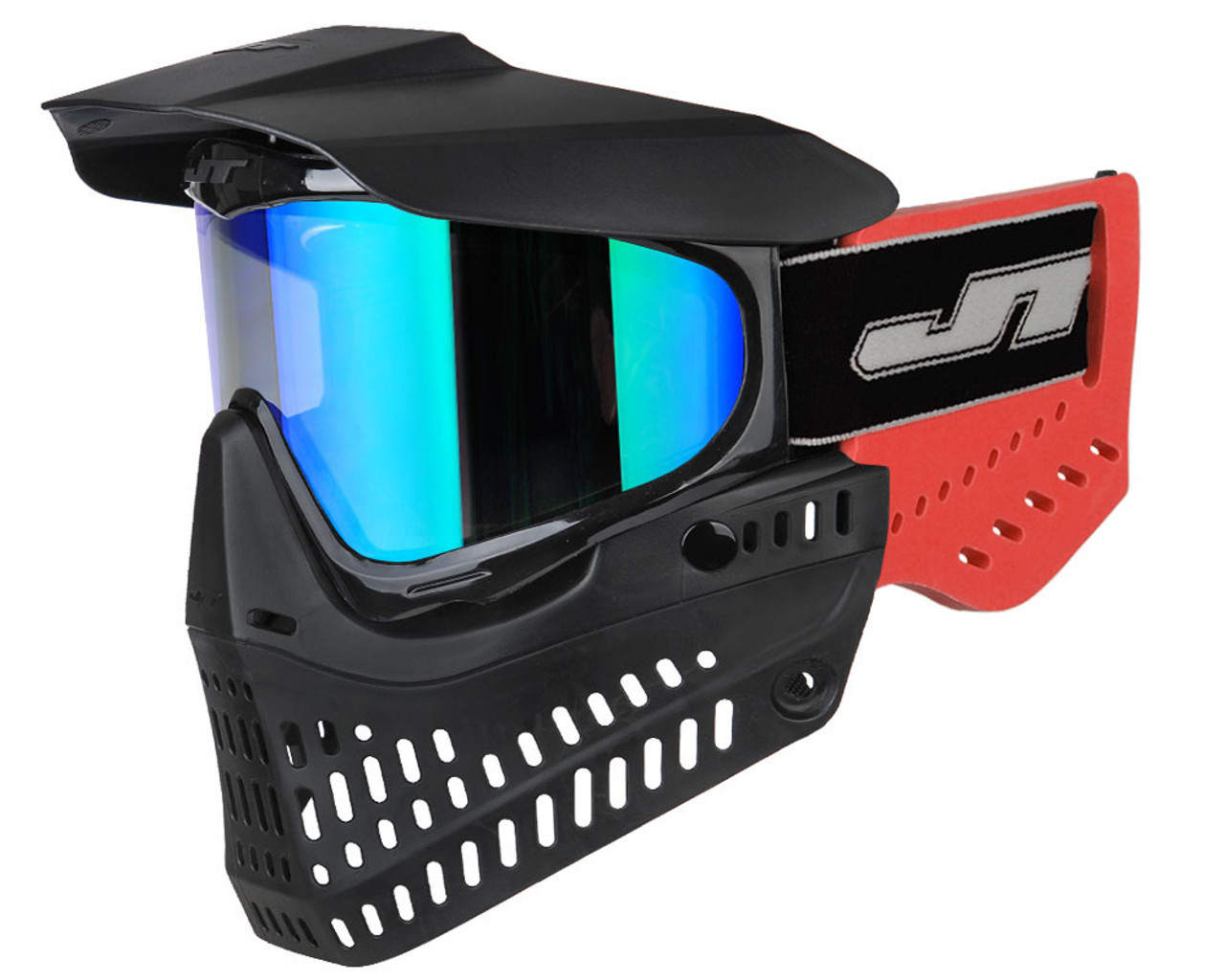JT ProFlex X red/black ゴーグルマスク JT ProFlex X Goggle Flex Bottom - Red/Black