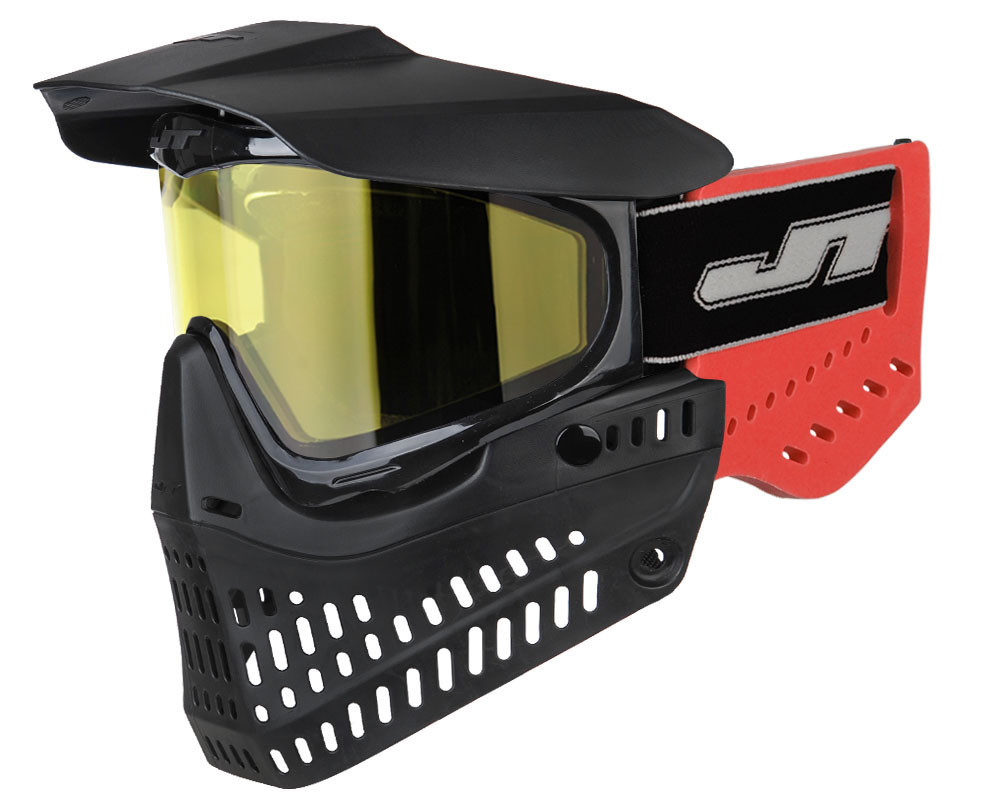 JT ProFlex (Old School) Paintball Mask - Black/Red