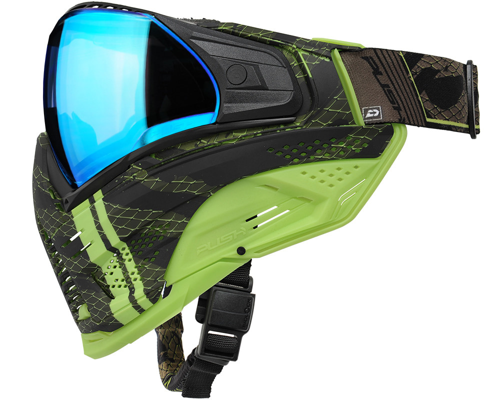 Push Unite XL Paintball Mask - VPR Lime