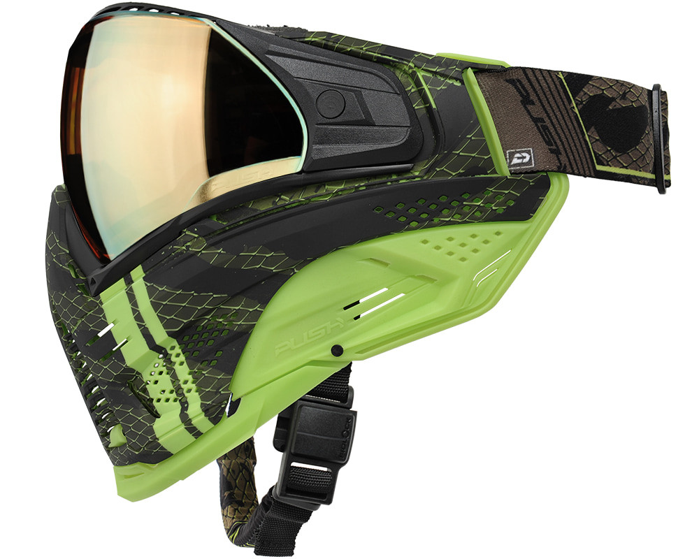Push Unite XL Paintball Mask - VPR Lime
