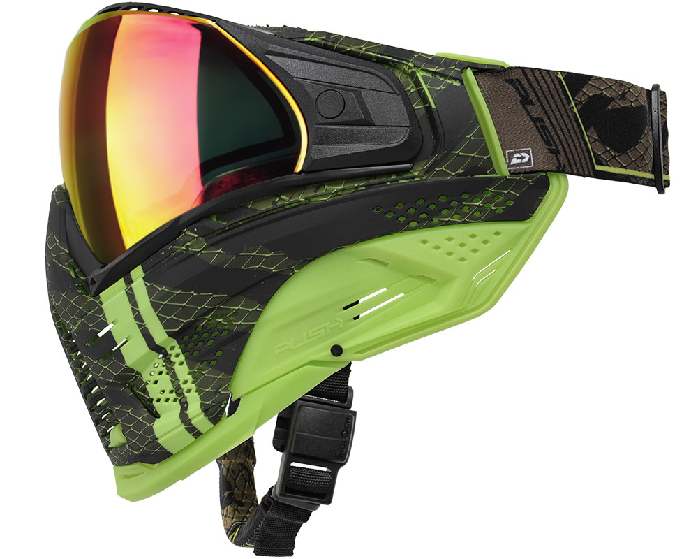 Push Unite XL Paintball Mask - VPR Lime