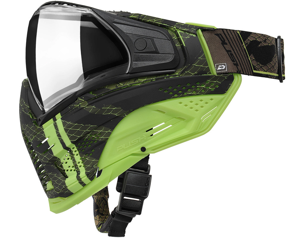 Push Unite XL Paintball Mask - VPR Lime