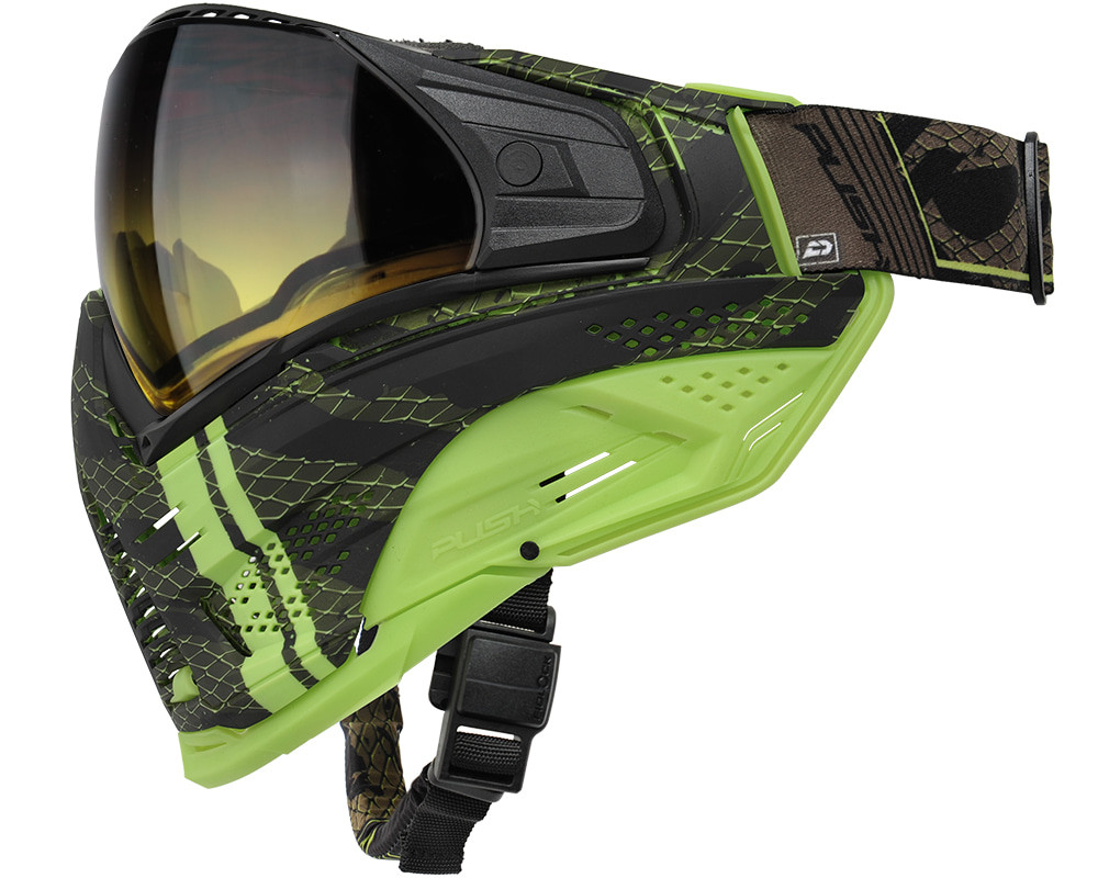 Push Unite XL Paintball Mask - VPR Lime