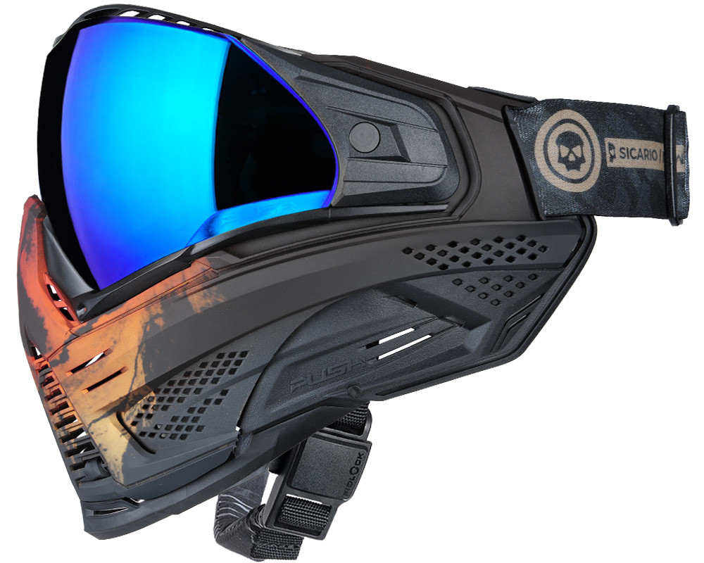 ドラ猫　Infamous X Unite pushマスク Push Unite XL Paintball Mask - Infamous Fire Skull