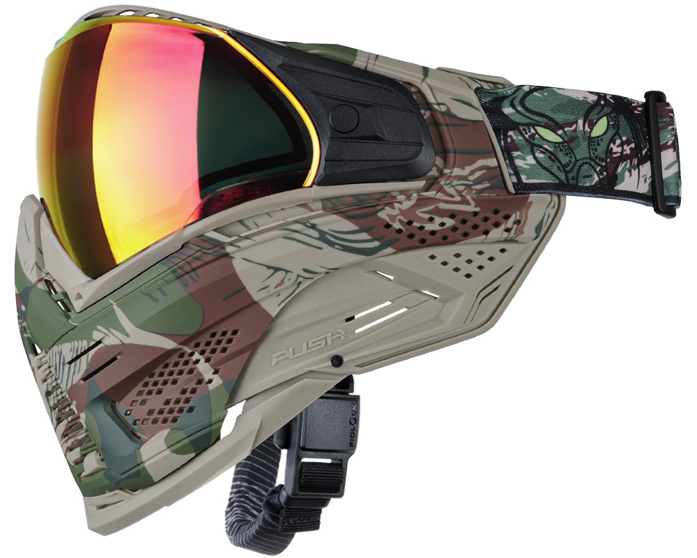 PUSH UNITE - FLECKTARN CAMO　プッシュユナイト Push Unite XL Paintball Mask - Predator Camo