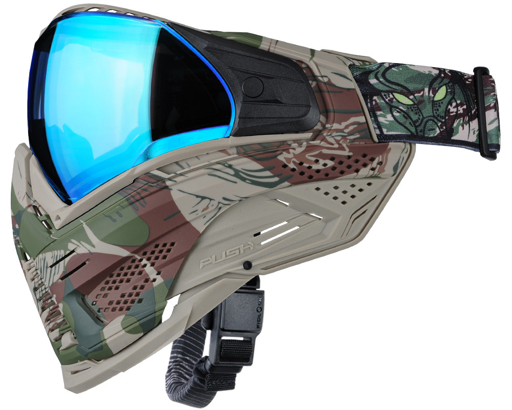 PUSH UNITE - FLECKTARN CAMO　プッシュユナイト Push Unite XL Paintball Mask - Predator Camo