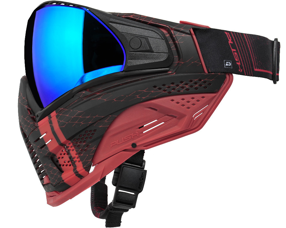 Push Unite XL Paintball Mask - VPR Red