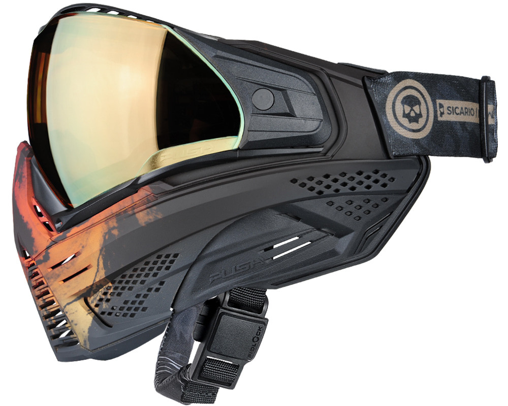 Push Unite Paintball Mask - Infamous Fire Skull