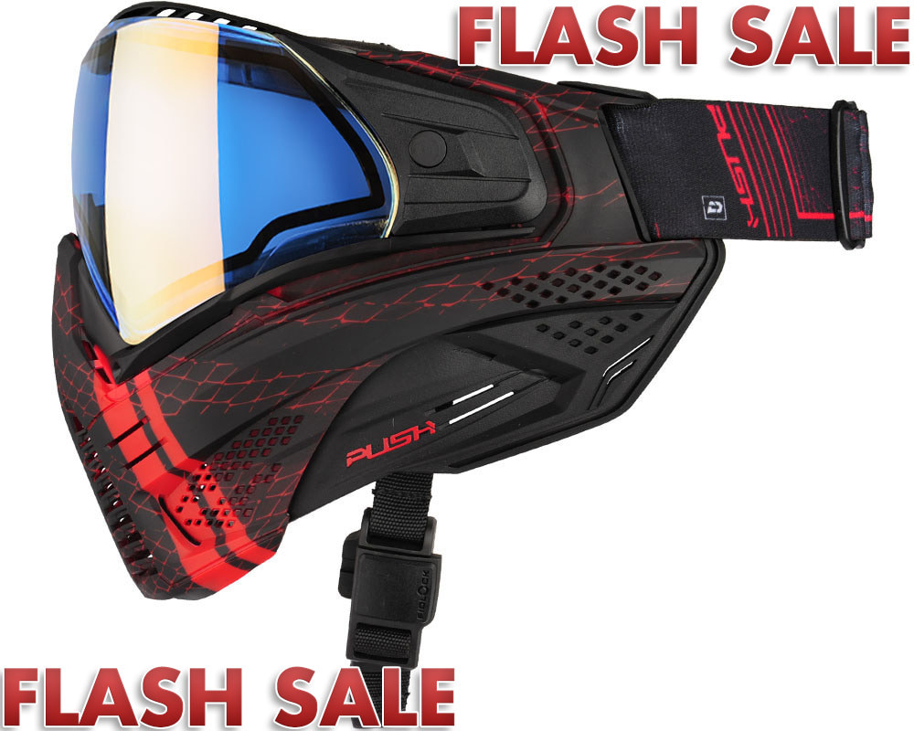 【sale】push unite Push Unite Paintball Mask - VPR Red