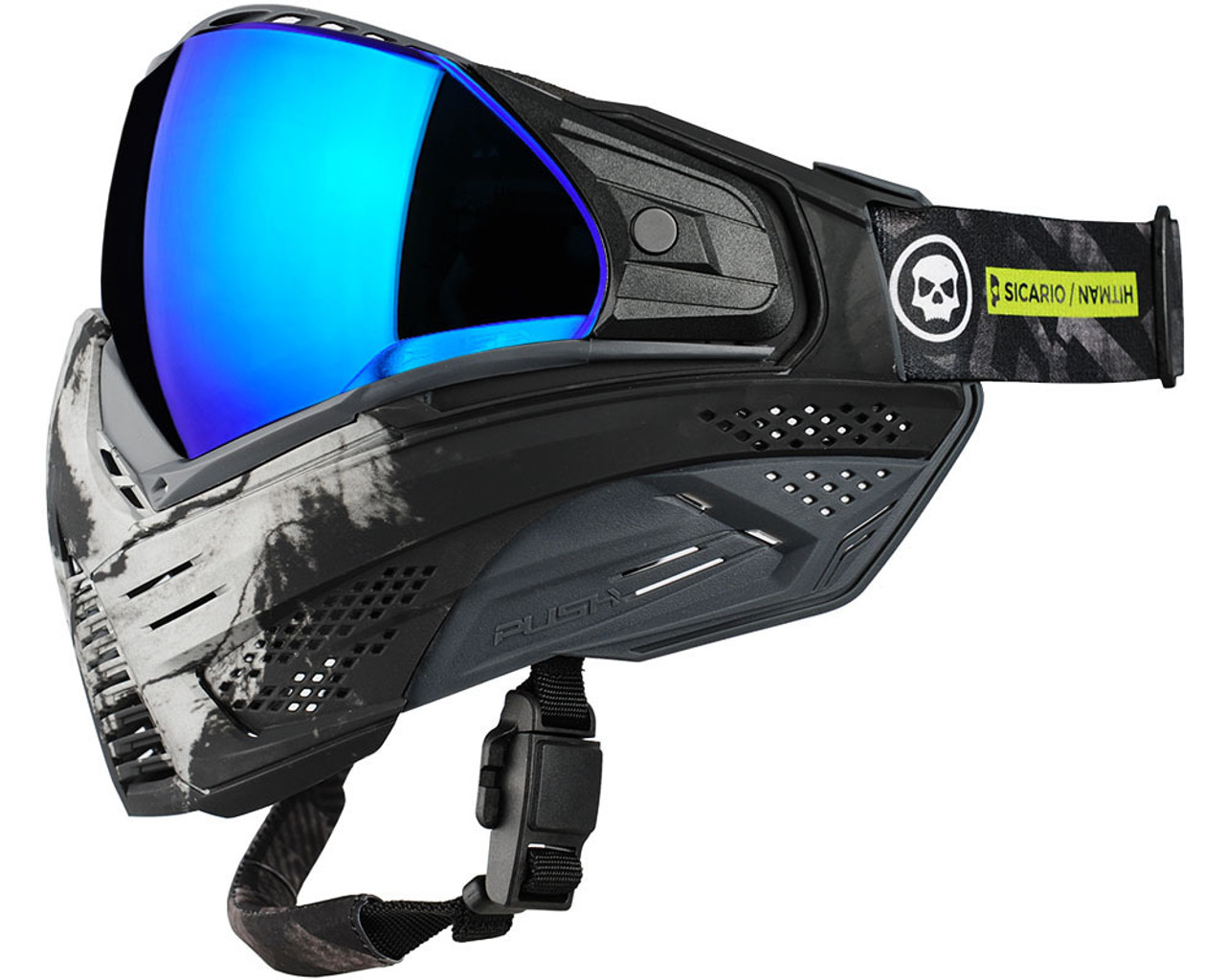 Push Unite Paintball Mask - Infamous Pink Skull