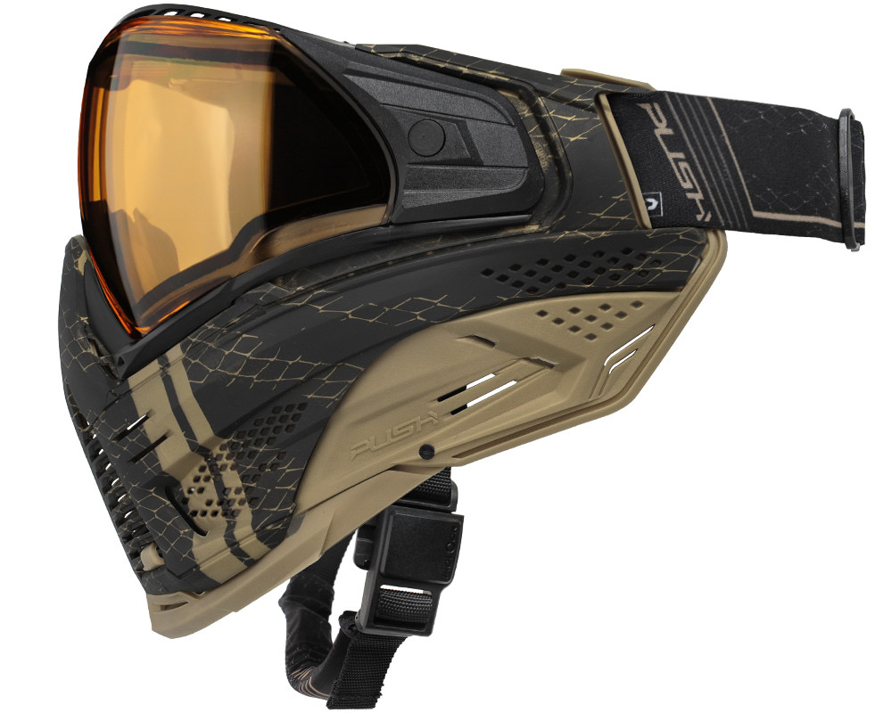 Push Unite XL Paintball Mask - VPR Gold