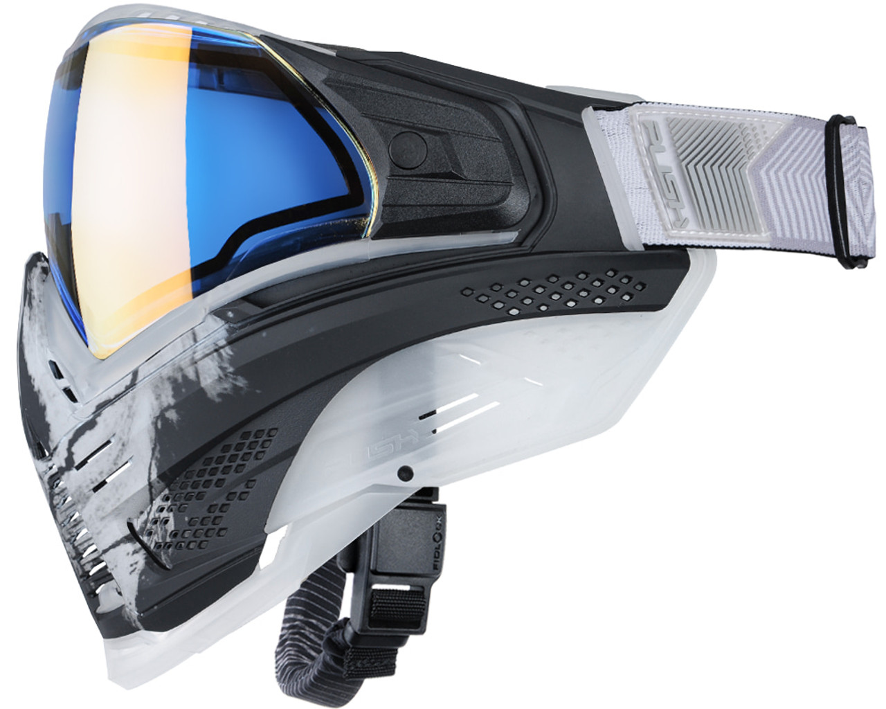 ドラ猫　Infamous X Unite pushマスク Push Unite XL Paintball Mask - Infamous Ghost Skull