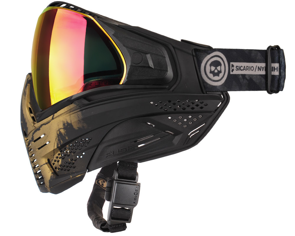 Push Unite Paintball Mask - Infamous Gold Skull