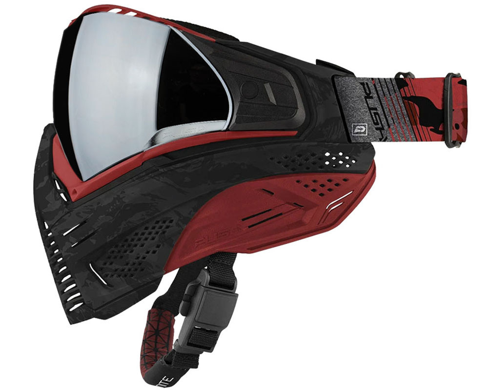 【sale】push unite Push Unite Paintball Mask - Black/Red Camo
