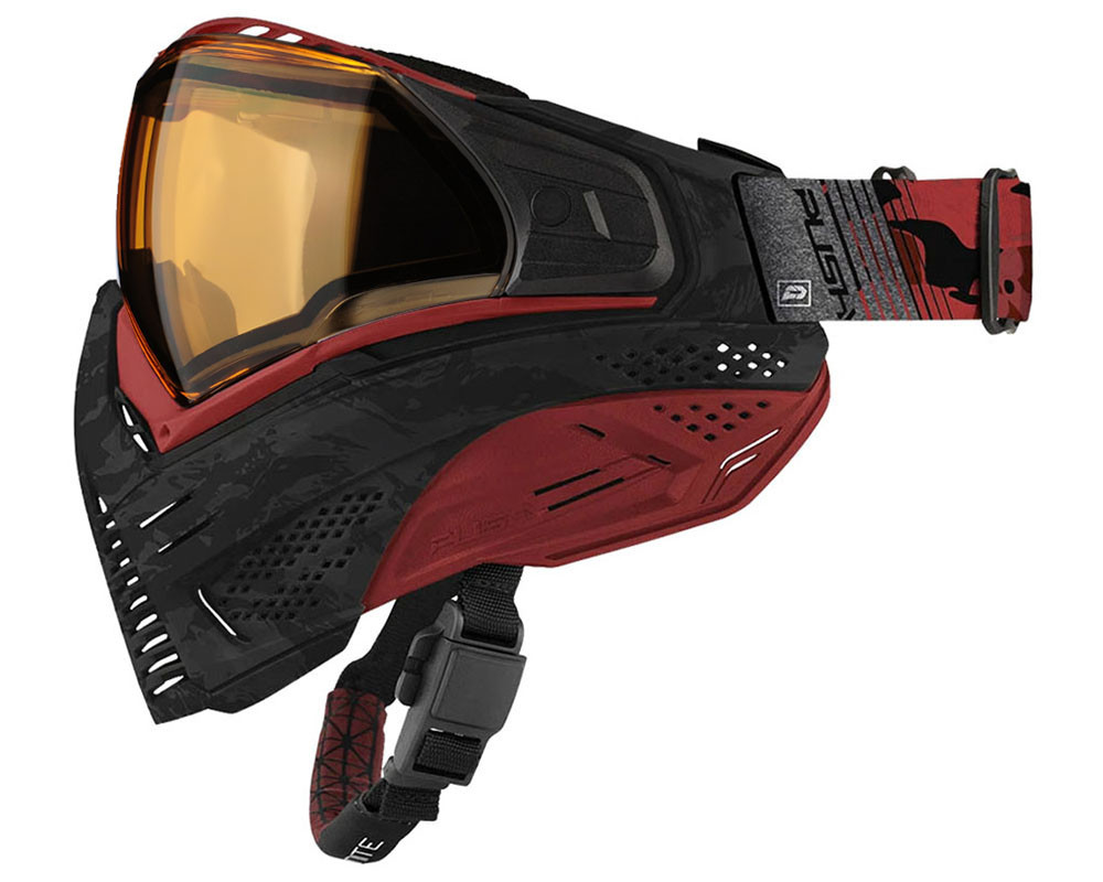 【sale】push unite Push Unite Paintball Mask - Black/Red Camo