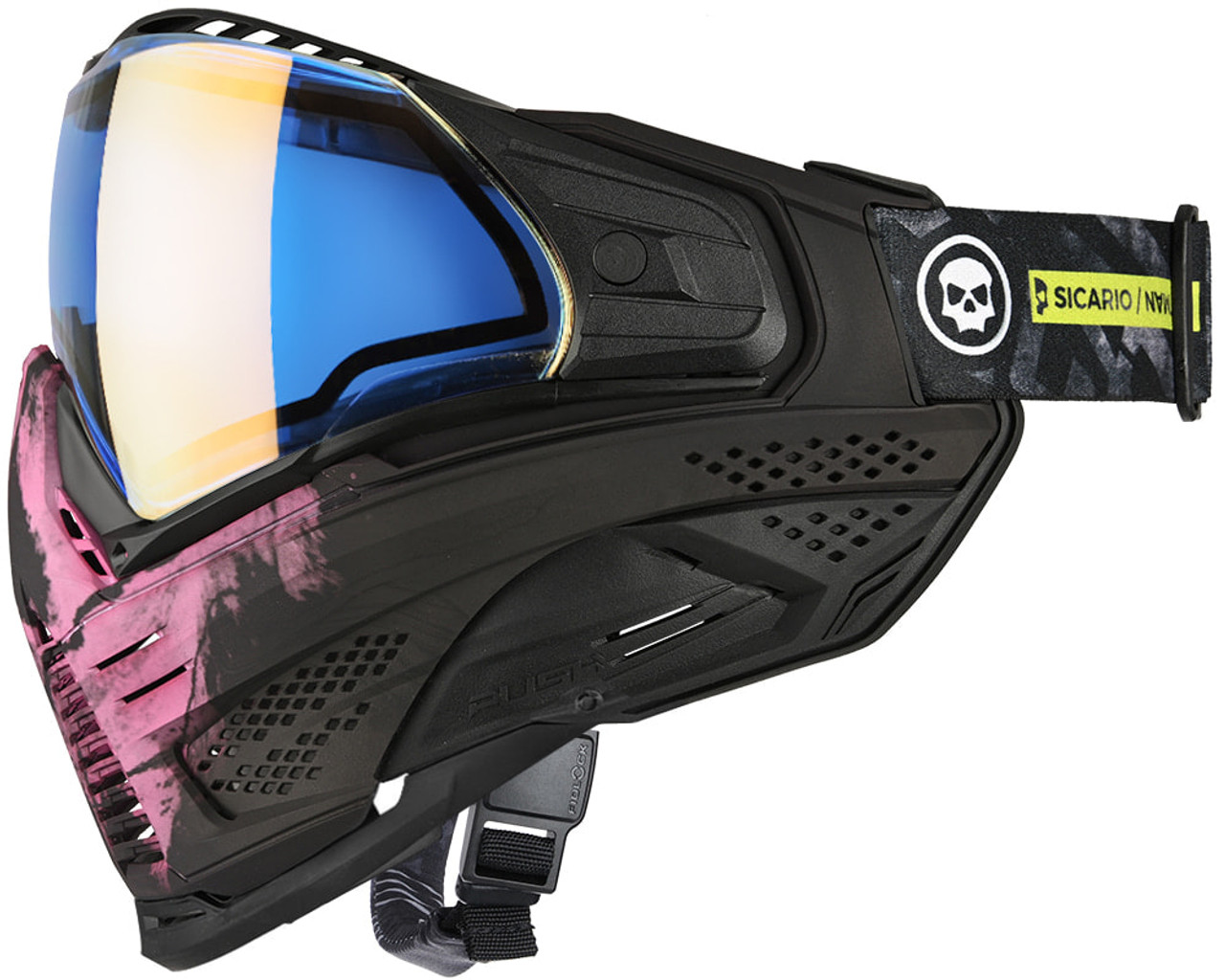 Push Unite XL Paintball Mask - Infamous Pink Skull
