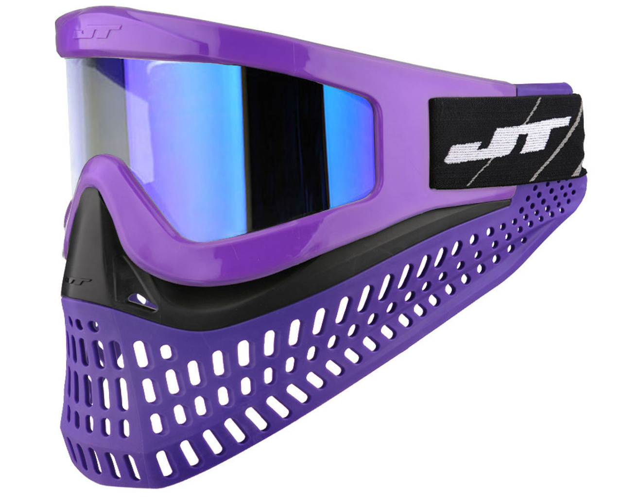 JT ProFlex X Paintball Mask w/ Quick Change System - Purple/Black/Purple