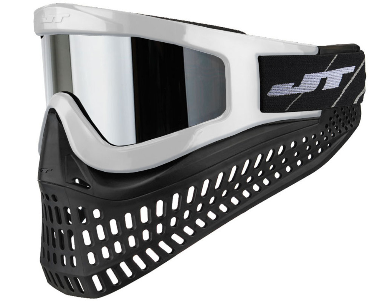 JT ProFlex X Paintball Mask w/ Quick Change System - White