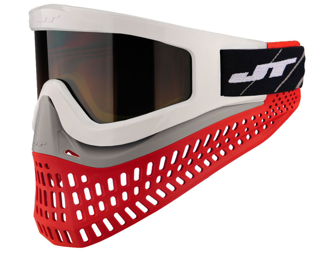 JT ProFlex X Paintball Mask w/ Quick Change System - White