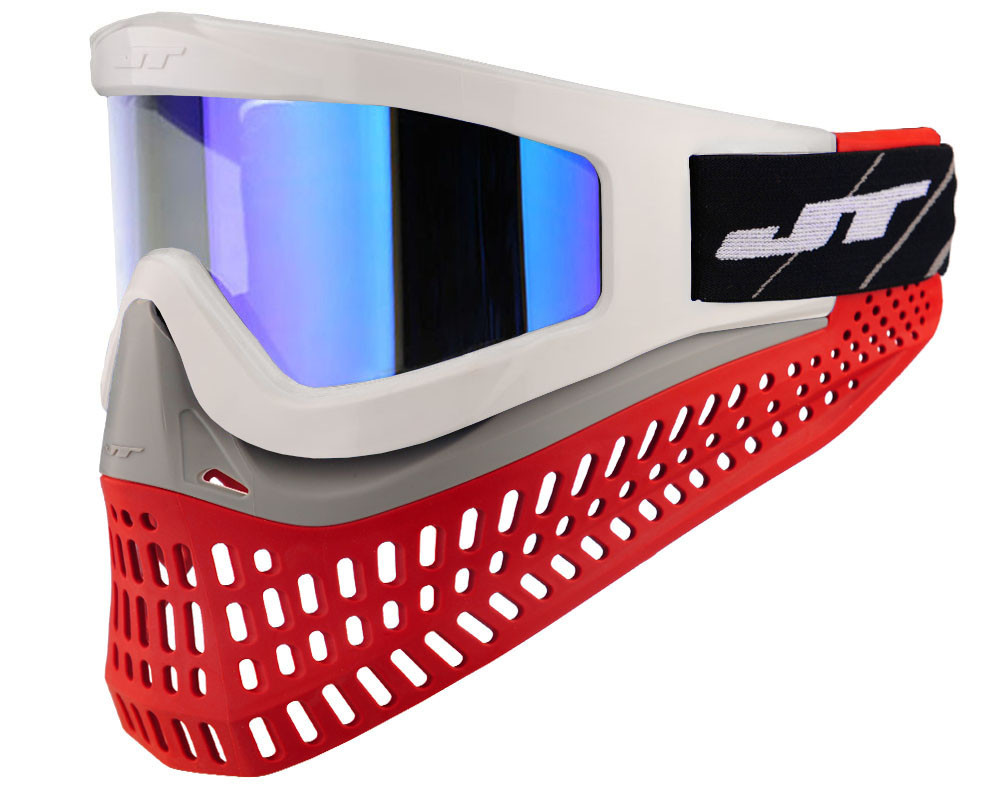 JT ProFlex X Paintball Mask w/ Quick Change System - White