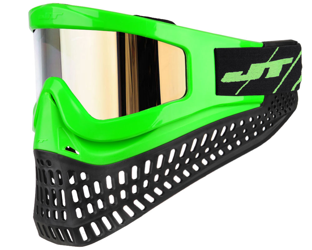 JT ProFlex X Paintball Mask w/ Quick Change System - Lime