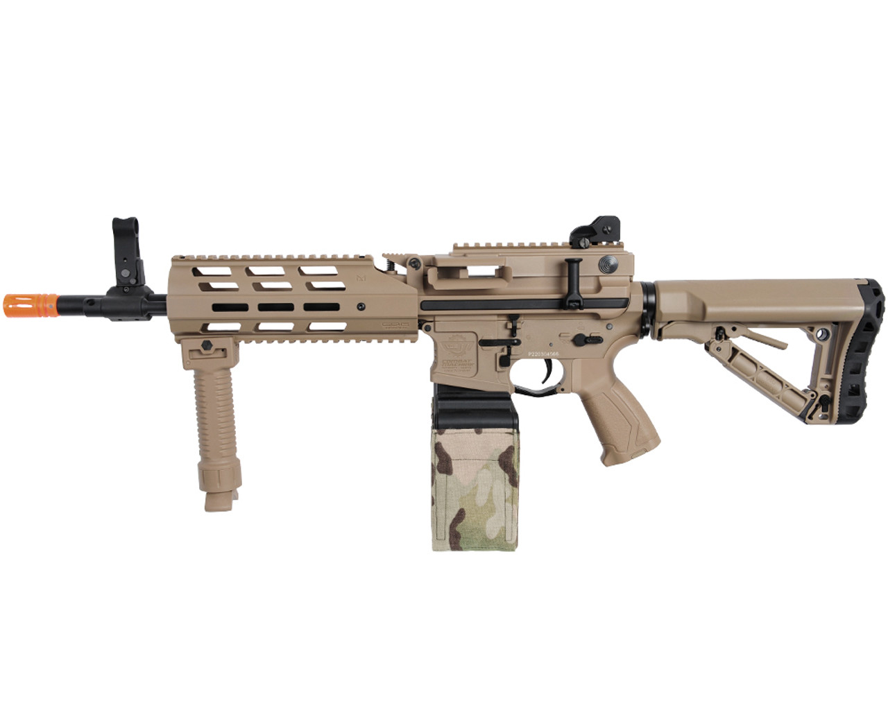 G&G Armament CM16 LMG AEG Airsoft Gun - Tan (EGC-16P-LMG-DNB-NCM)