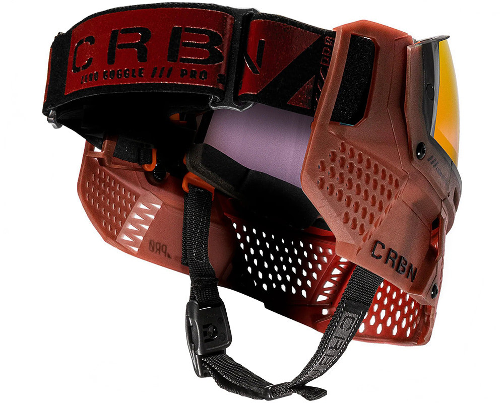 Carbon CRBN Zero Pro Paintball Mask (Less Coverage) Blood