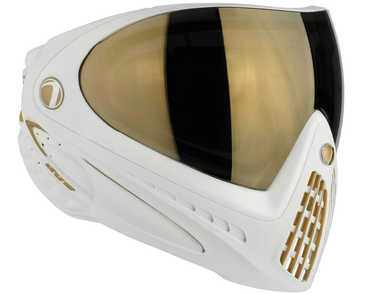 Dye Invision I4 Pro Paintball Mask - White/Gold