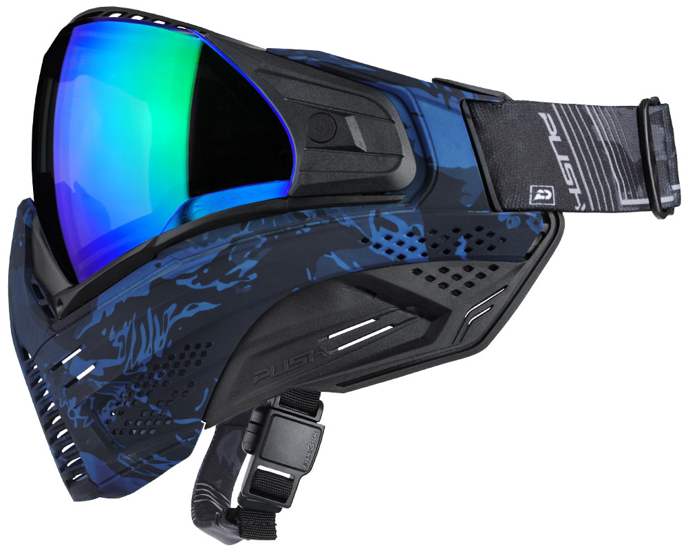 Push Unite Paintball Mask - Blue Sapphire Camo