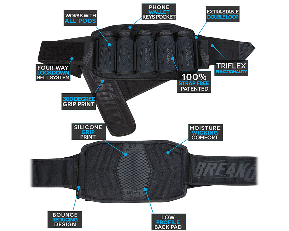 Protections De Coudes Et Bras Pour Paintball VIRTUE Breakout - Taille L/XL - Neuf Sous Blister