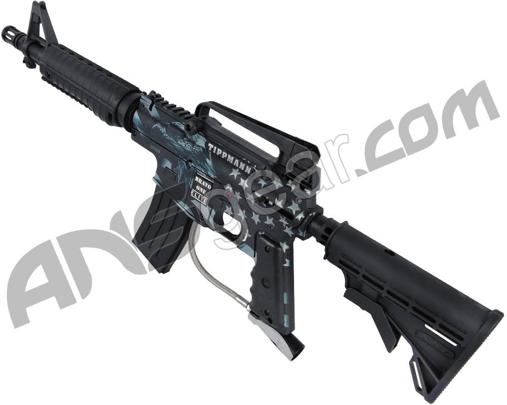 Refurbished Tippmann Bravo One Elite Tactical Paintball Gun Black W