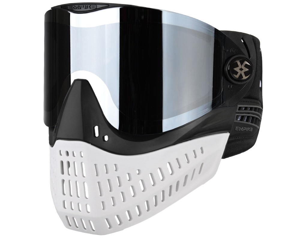 Empire E-Flex Paintball Mask/Goggle - Black/Black/White