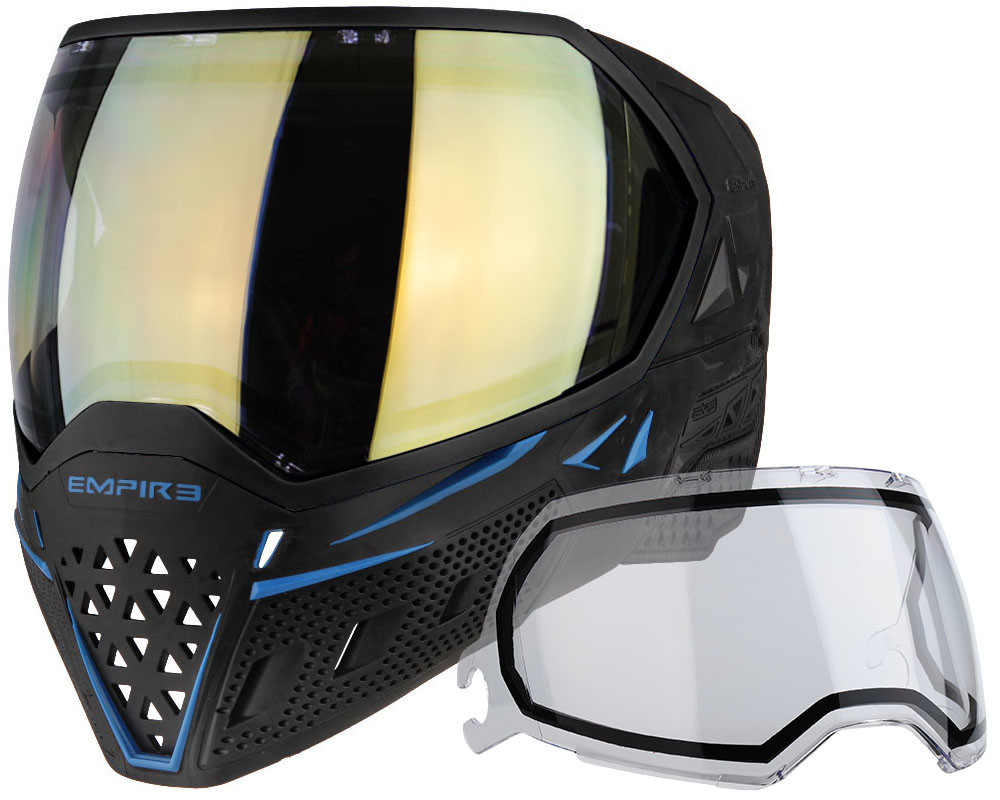 ペイントボール用プロテクター 迷彩 マスク付 セット Empire製 Amazon.com : EMPIRE EVS Goggle Black/Gold - Thermal Ninja/Thermal