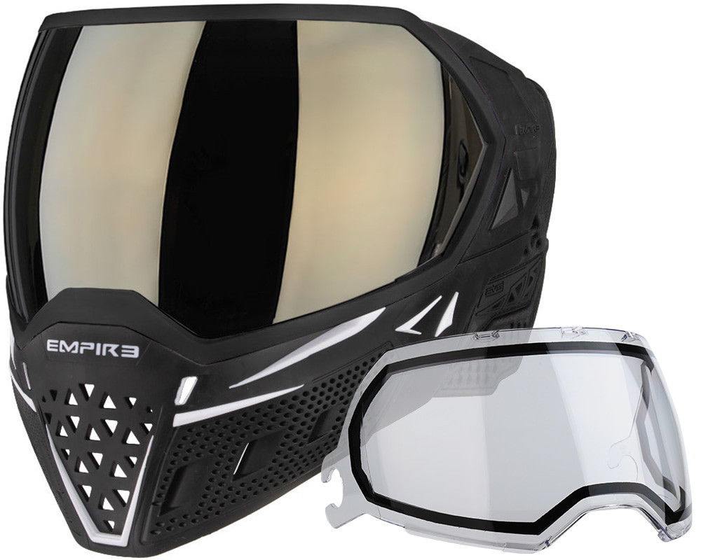 Empire EVS Paintball Mask/Goggle - Black/White (21722)