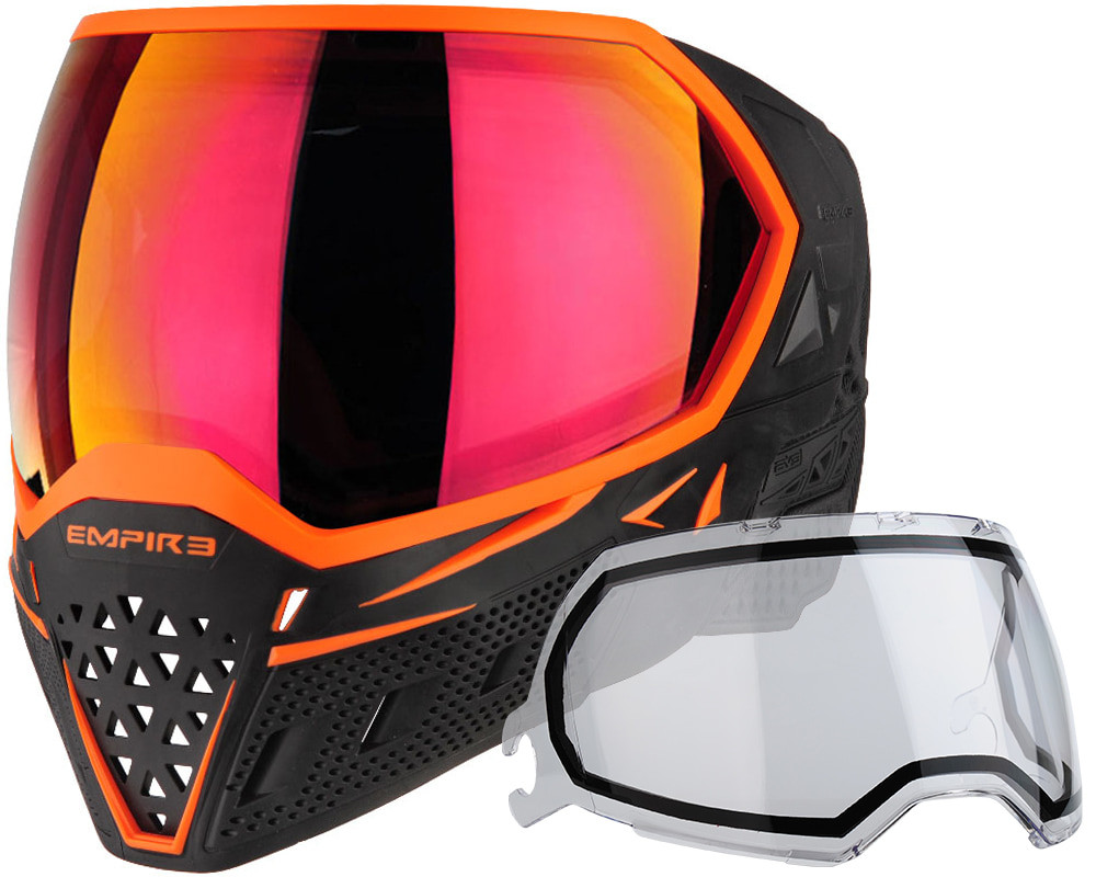 Empire EVS Paintball Mask/Goggle - SE Black/Orange (21736)