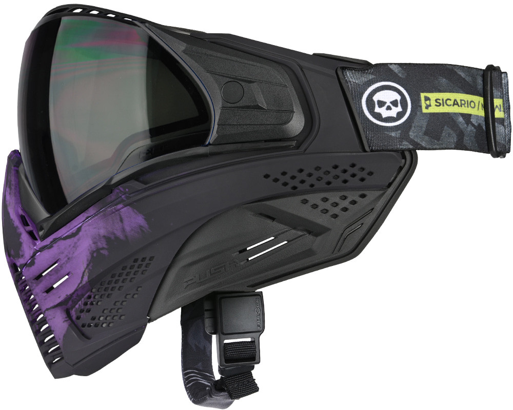 Infamous X Unite pushマスク Push Unite Paintball Mask - Infamous Purple Skull