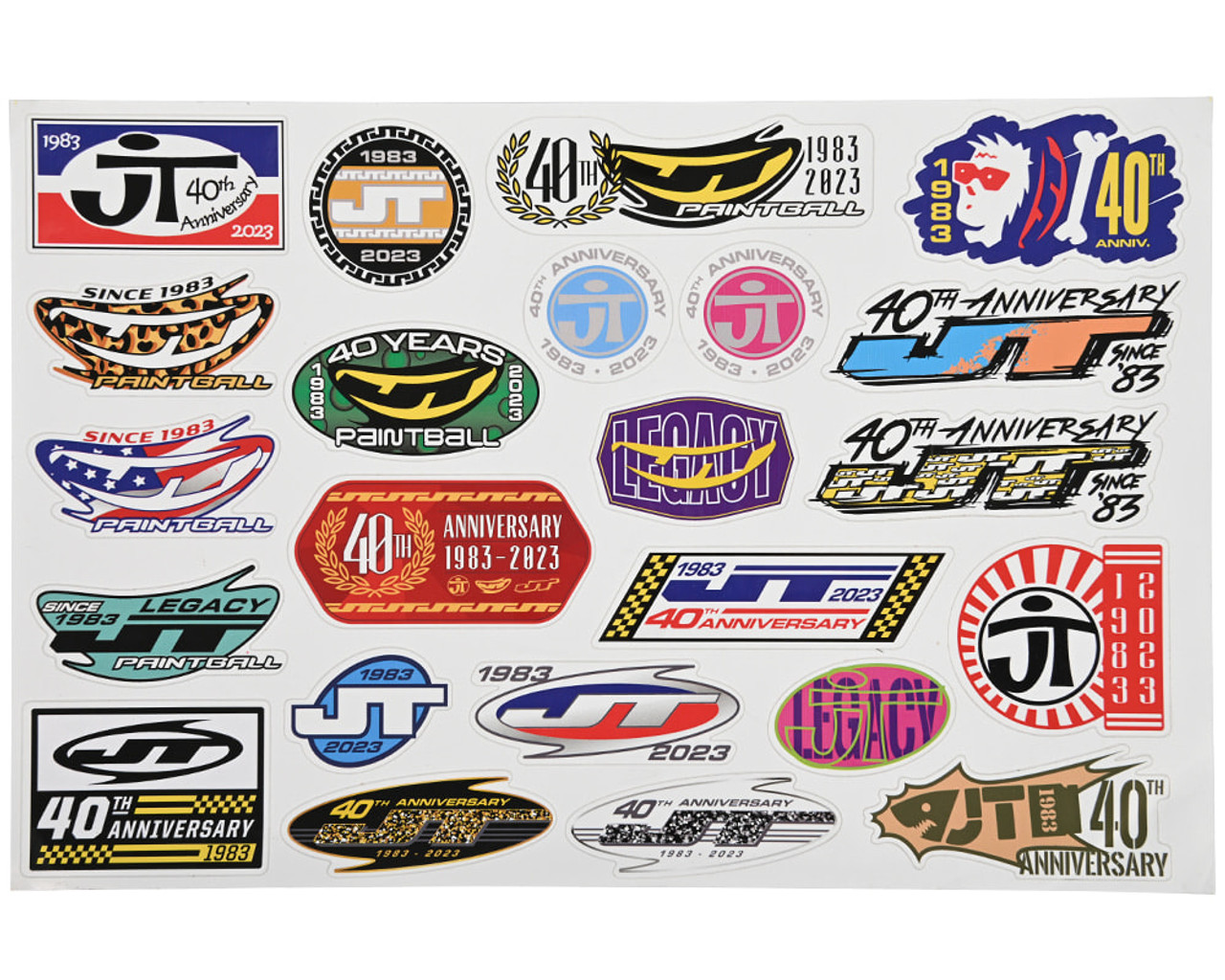 JT 40th Anniversary Sticker Sheet (89375)