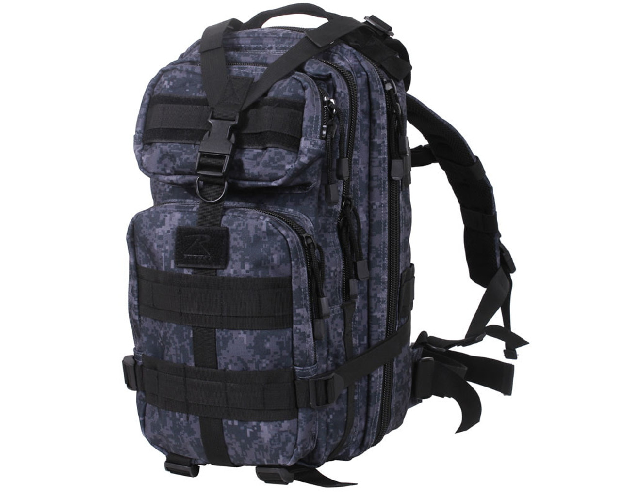 Blue digital shop camo backpack