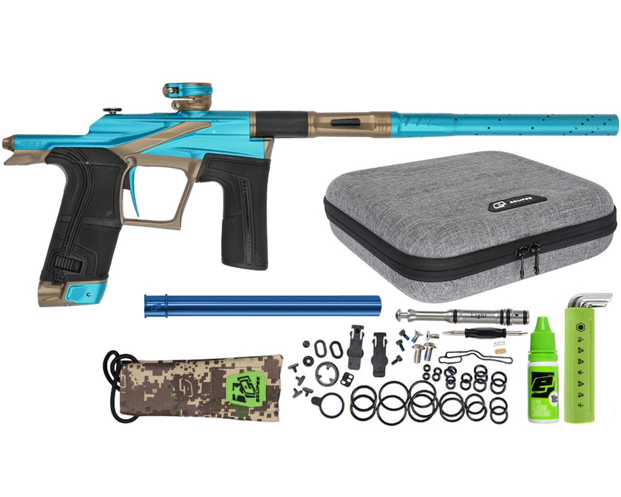 Planet Eclipse Ego LV2 Paintball Gun - Teal/Bronze