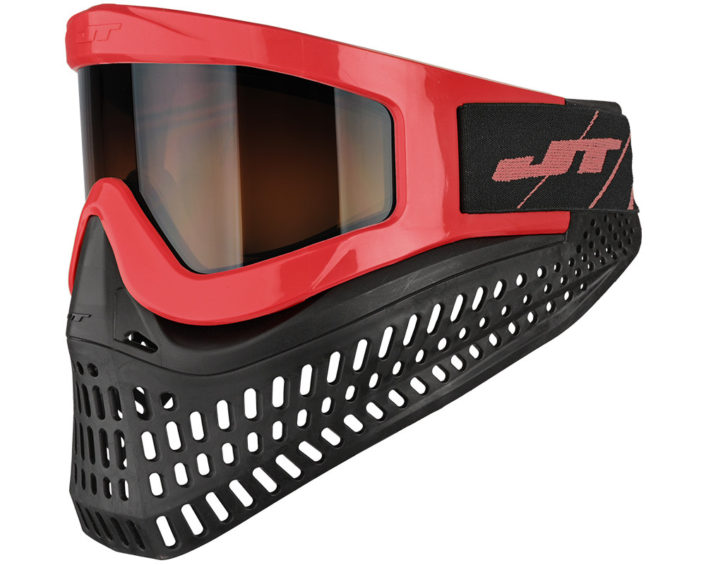 JT ProFlex X red/black ゴーグルマスク JT ProFlex X Paintball Mask w/ Quick Change System - LE Red (23290)