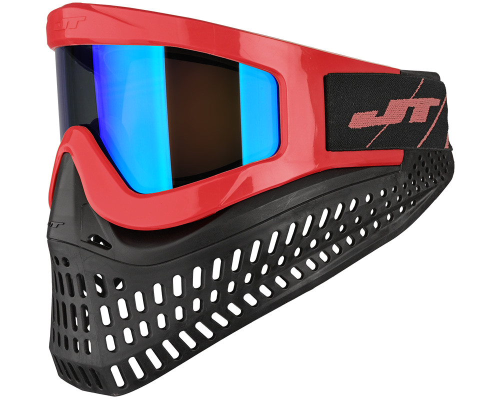 JT ProFlex X red/black ゴーグルマスク JT ProFlex X Paintball Mask w/ Quick Change System - LE Red