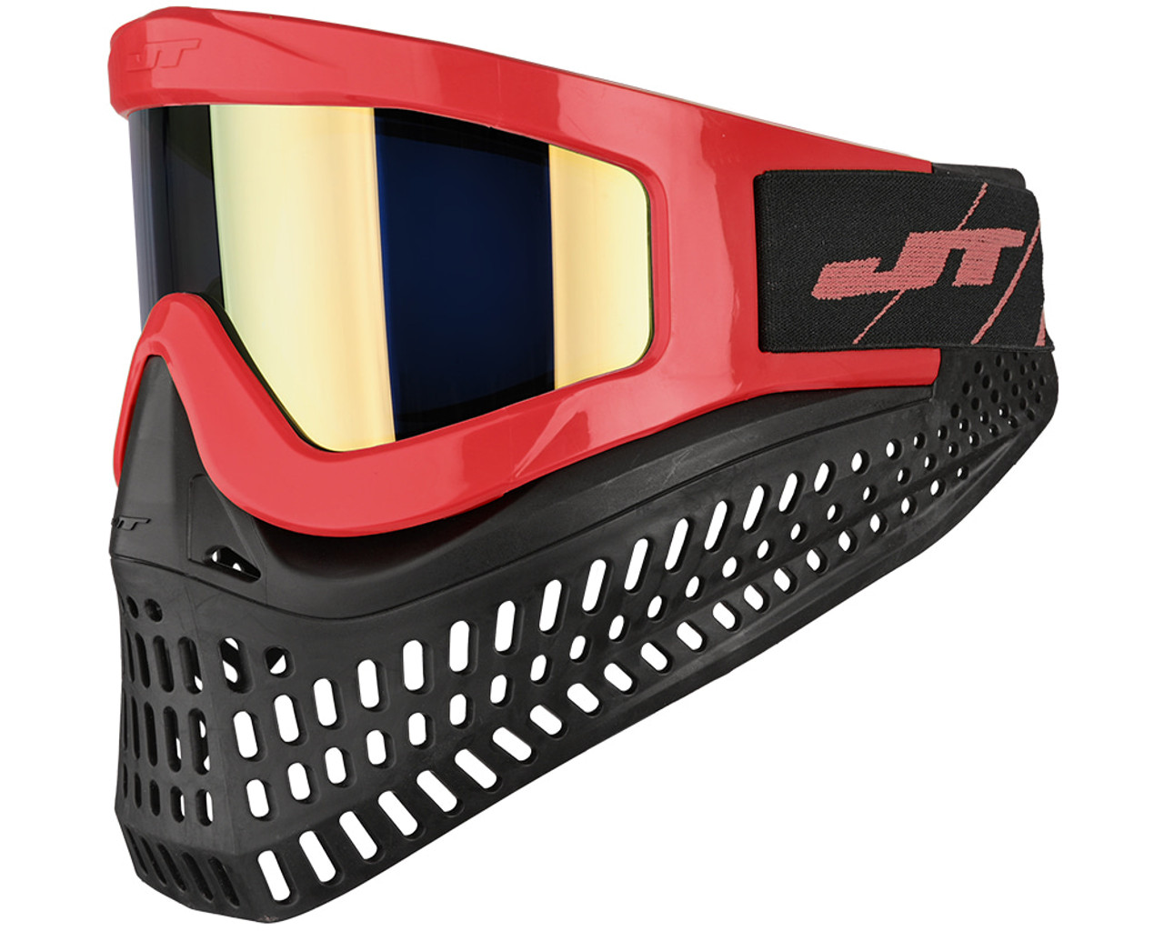 JT ProFlex X red/black ゴーグルマスク JT ProFlex X Paintball Mask w/ Quick Change System - LE Red